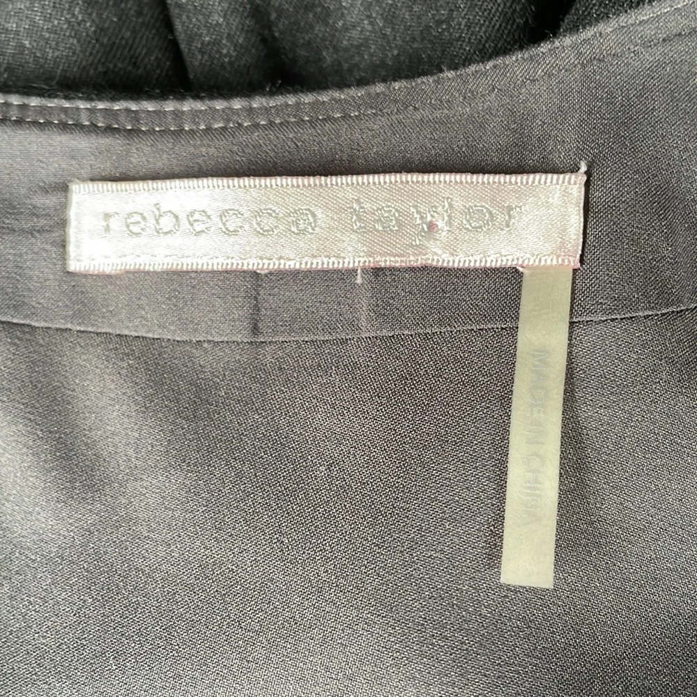 Rebecca Taylor wool blend sleeveless grey sheath dress‎ EUC